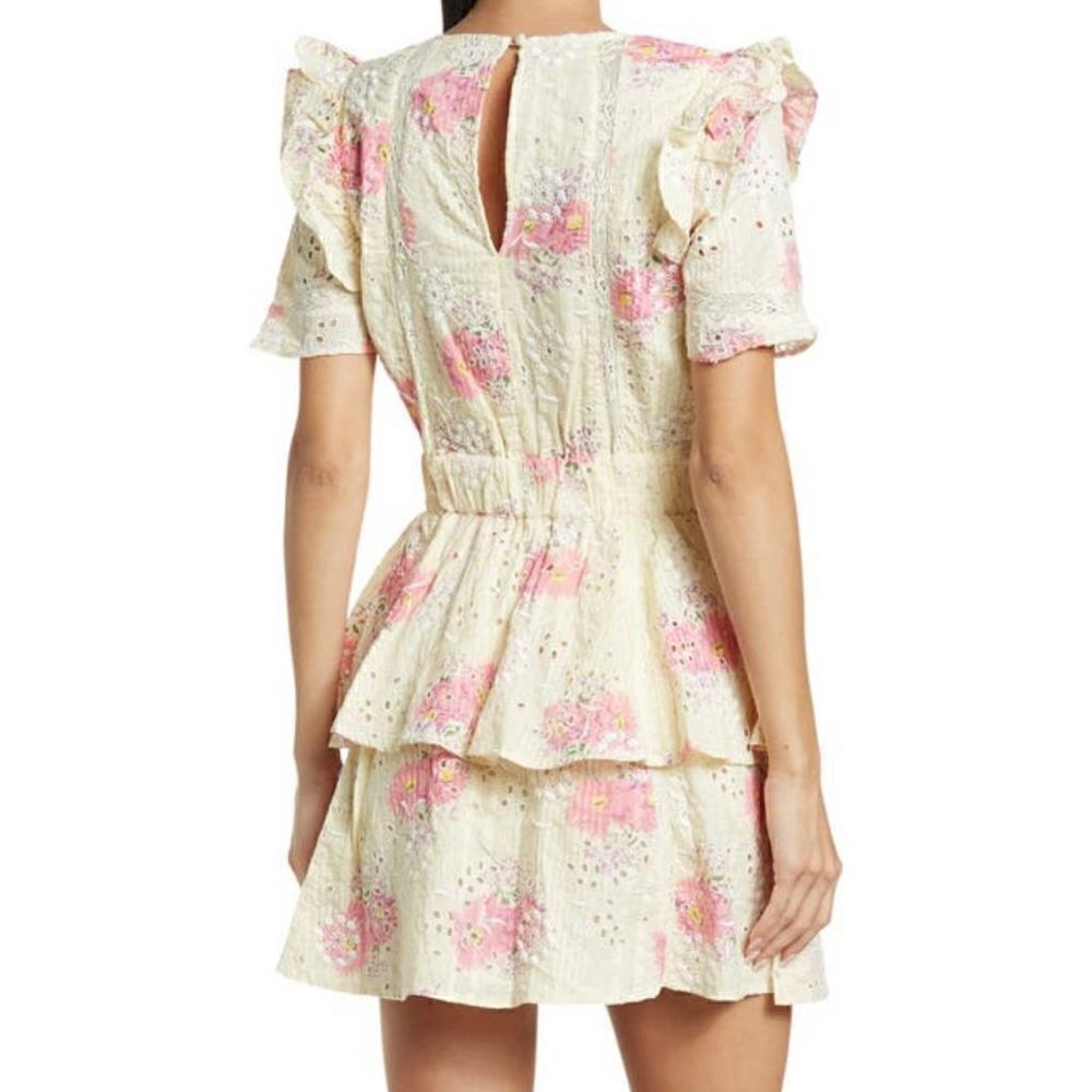 Walter Baker Peony Eyelet Cassandra Mini Dress - Picture 2 of 6